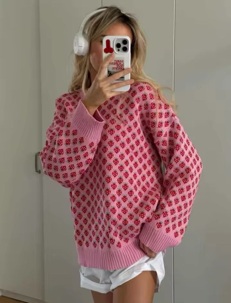 Strawberry pullover