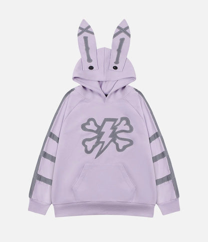 Bunny Ear Contrast Hoodie