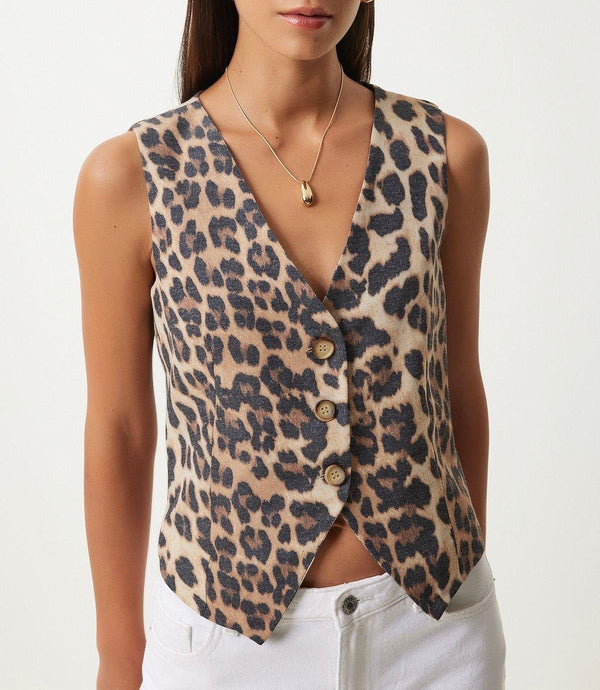 LEOPARD VEST